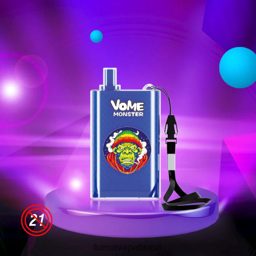 Fumot Disposable Vape | kiwi maracujá goiaba R2X2R6430 10.000 dispositivos vape pod descartáveis ​​- 20ml (1 peça) Fumot Vome Monster