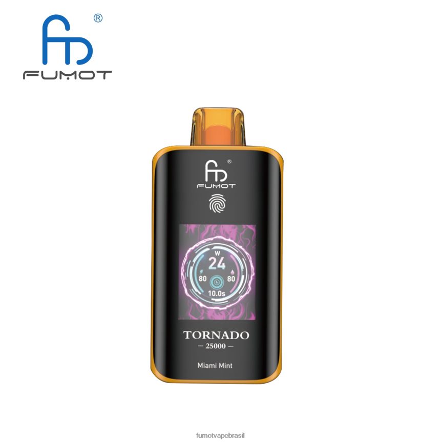 Fumot Flavors | Fumot Tornado 25.000 vapores descartáveis hortelã de miami J868VX8