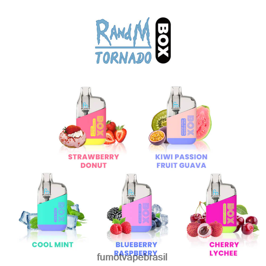 Fumot Store | gelo de cola R2X2R6356 Caixa descartável de 10.000 vape pods - 20ml (1 peça) Fumot Tornado