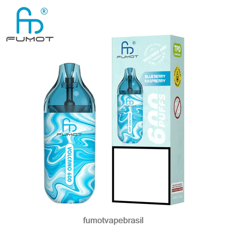 Fumot Vape Flavors | cereja limão hortelã R2X2R6299 Vape descartável compatível com 600 tpd - 2ml (conjunto de 3 peças) Fumot Volcano