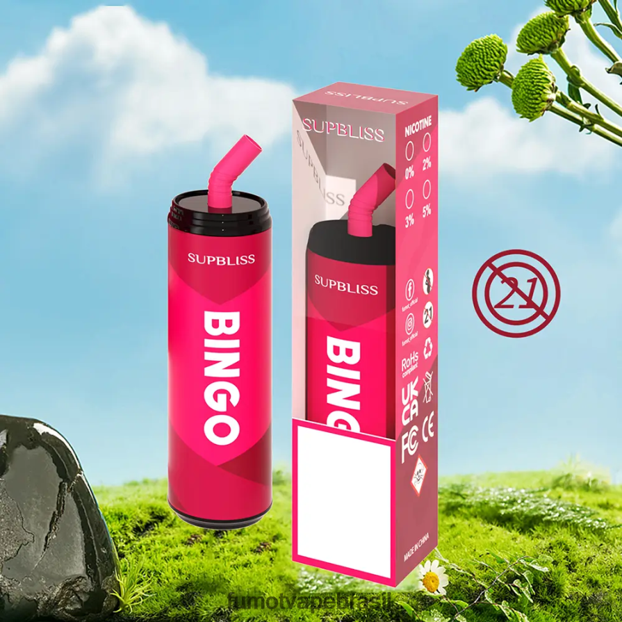 Fumot Disposable Vape | kiwi maracujá goiaba R2X2R6470 Caneta vape descartável 9000 (1 peça) - 18ml Fumot Supbliss Bingo