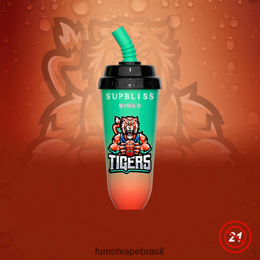 Fumot Vape Flavors | manga morango R2X2R6409 Dispositivo vape pod descartável de 16ml 8000 (1 peça) Fumot Supbliss Bingo