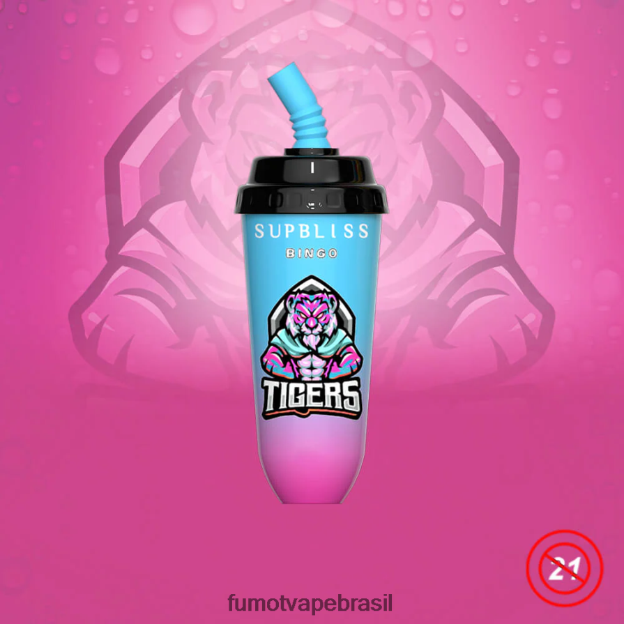 Fumot Vape Sale | morango banana R2X2R6407 Dispositivo vape pod descartável de 16ml 8000 (1 peça) Fumot Supbliss Bingo
