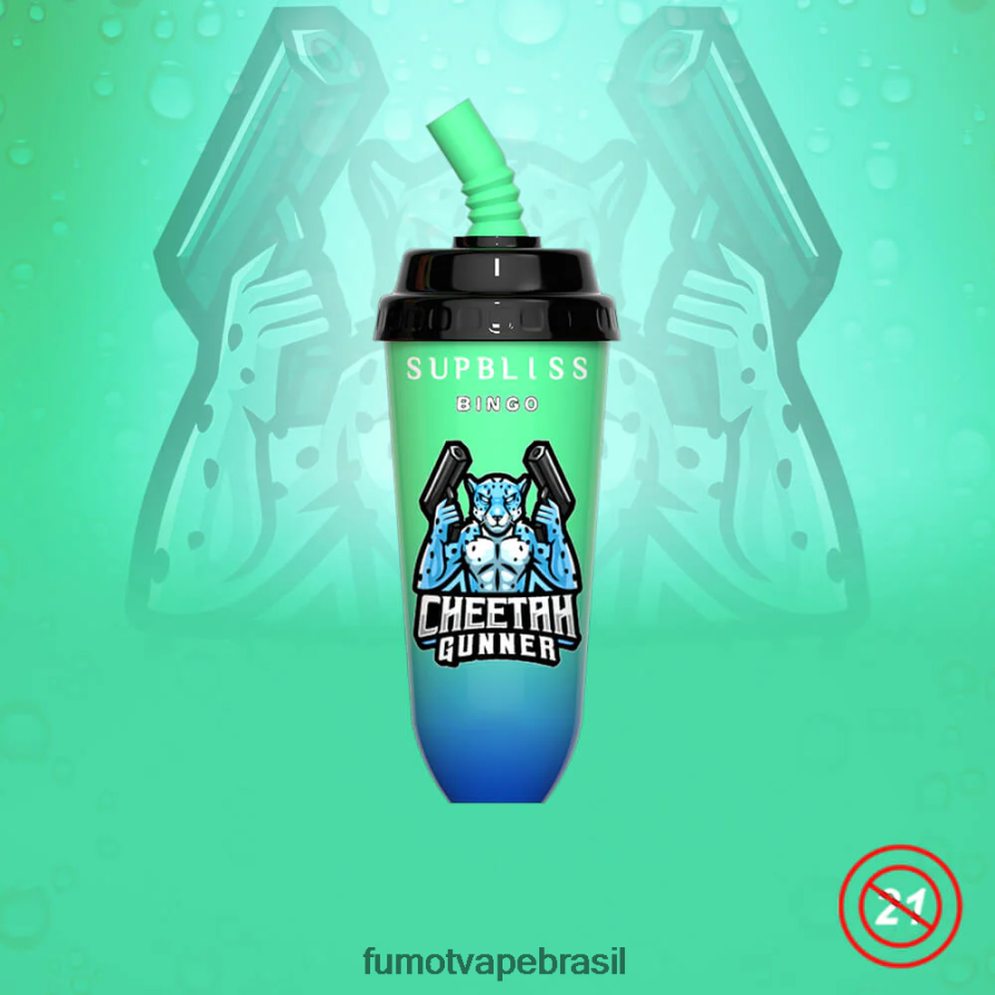 Fumot Vape | melancia R2X2R6412 Dispositivo vape pod descartável de 16ml 8000 (1 peça) Fumot Supbliss Bingo