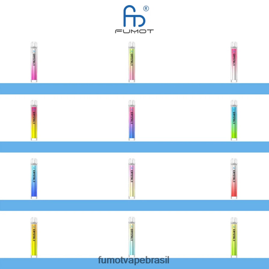 Fumot Disposable Vape | limonada rosa R2X2R6390 Vaporizador descartável de 2ml (conjunto de 3 peças) - compatível com 600 tpd Fumot Crystal