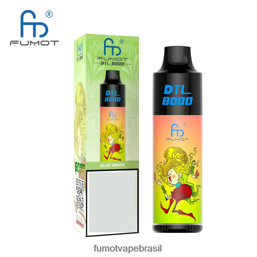 Fumot Vape Price | uva aloe R2X2R6413 Caneta vape descartável 8000 - 16ml (1 peça) Fumot DTL
