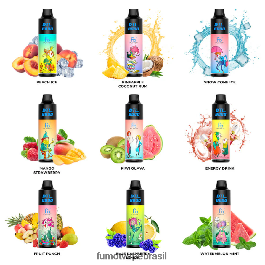 Fumot Vape Price | uva aloe R2X2R6413 Caneta vape descartável 8000 - 16ml (1 peça) Fumot DTL