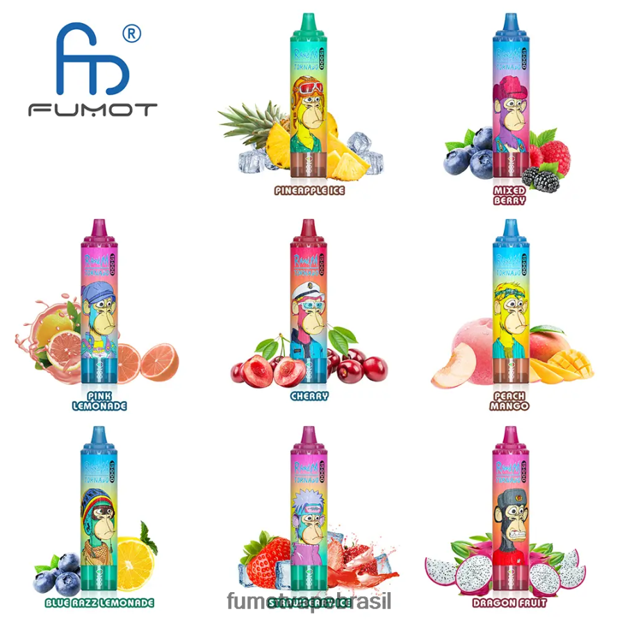 Fumot Vape Brasil | ursinho de goma R2X2R6171 15.000 vape descartável 25ml (1 peça) Fumot Tornado
